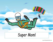 Skydiving, Granny - NTT Personalized Snow Globe