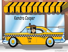 Taxi Driver, Female - NTT Personalized Snow Globe