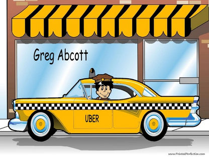 Taxi Driver, Male - NTT Personalized Snow Globe