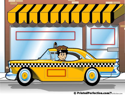 Taxi Driver, Male - NTT Personalized Snow Globe