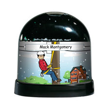 telephone-lineman-male-ntt-personalized-snow-globe