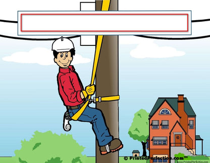 Telephone Lineman, Male - NTT Personalized Snow Globe