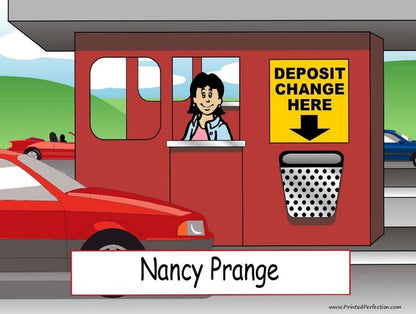 Tollbooth Worker, Female - NTT Personalized Snow Globe