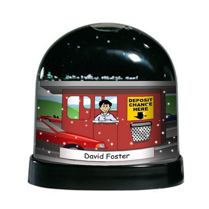 Tollbooth Worker, Male - NTT Personalized Snow Globe