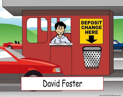 Tollbooth Worker, Male - NTT Personalized Snow Globe