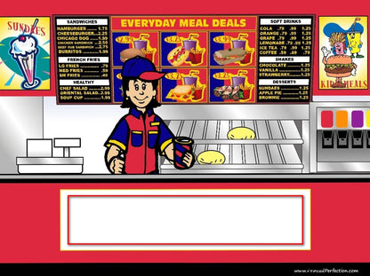 Fast Food Worker, Female - NTT Personalized Snow Globe