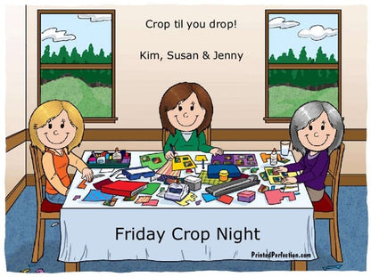 Scrapbooking, 3 Females - Friendly Folks image 1