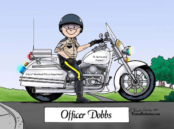 Motorcycle Cop, Male- Friendly Folks image 0