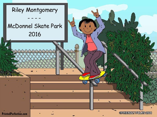 Skateboarder, Female - Friendly Folks image 1