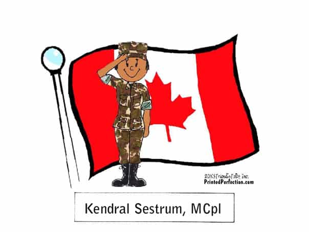 Canadian Military Soldier, Female - Friendly Folks image 1