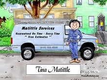 Service Van - Blue, Female - Friendly Folks image 0