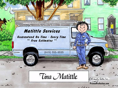 Service Van - Blue, Female - Friendly Folks image 0