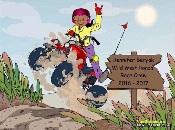 ATV - Four Wheeler Rider, Female - Friendly Folks image 1