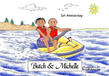 Jet Ski Rider, Couple - Friendly Folks image 1