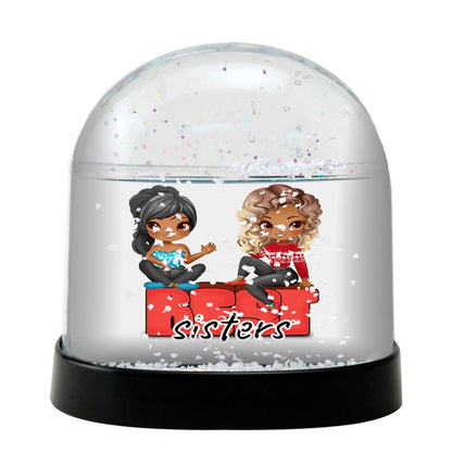 Best Friends - Sisters Custom Snow Globe