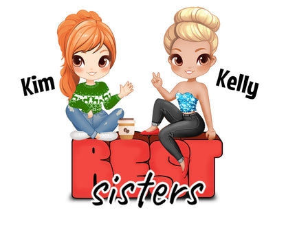 Best Friends - Sisters Custom Snow Globe
