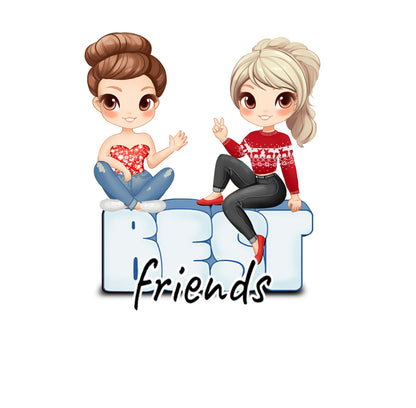 Best Friends - Sisters Custom Snow Globe
