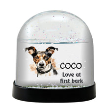 Brazilian Terrier Dog Watercolor Bust Personalized Snow Globe