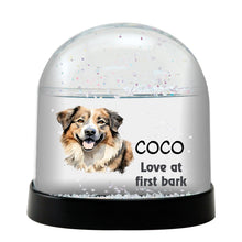 Central Asian Shepherd Dog Watercolor Bust Personalized Snow Globe