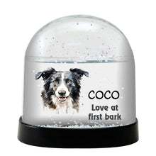 Croatian Sheepdog Watercolor Bust Personalized Snow Globe