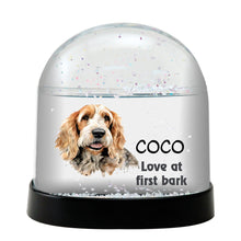 Grand Basset Griffon Vendeen Watercolor Bust Personalized Snow Globe
