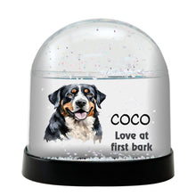 Greater Swiss Mountain Dog Watercolor Bust Personalized Snow Globe