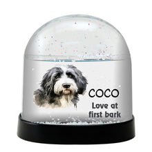 Portuguese Sheepdog Watercolor Bust Personalized Snow Globe