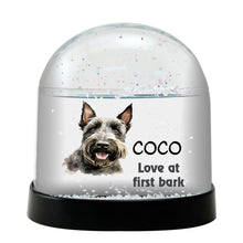 Scottish Terrier Watercolor Bust Personalized Snow Globe