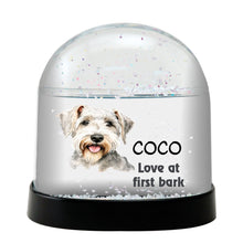 Sealyham Terrier Watercolor Bust Personalized Snow Globe