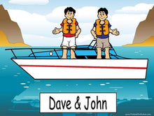 Boating Friends, 2 Males  - Name That Toon image 0
