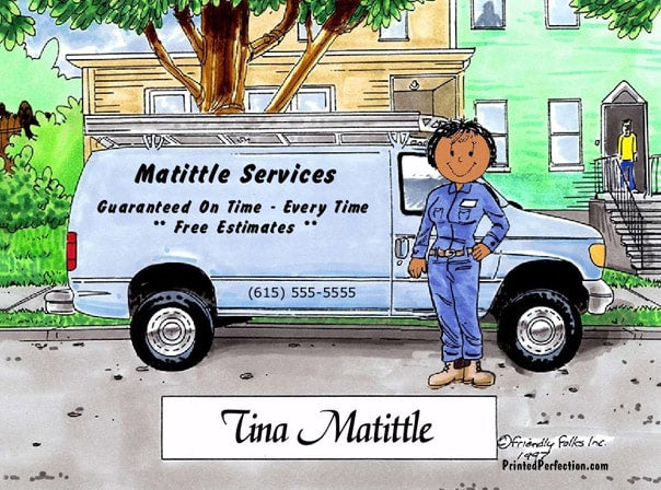 Service Van - Blue, Female - Friendly Folks image 1