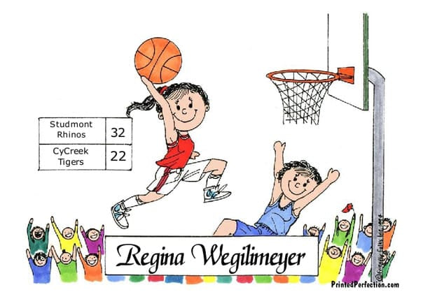 Basketball Player, Female - Friendly Folks image 0