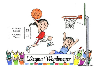 Basketball Player, Female - Friendly Folks image 0