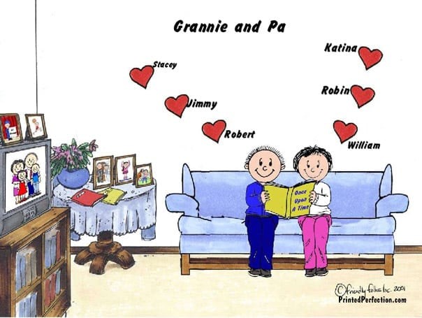 Grandpa & Grandma, 6 Hearts - Friendly Folks image 0