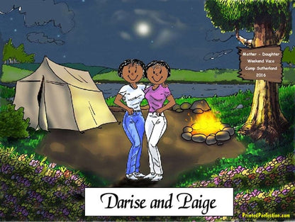 Camping, Couple Friends - Two Females - Friendly Folks image 1