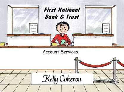 Bank Teller, Female - Friendly Folks image 0