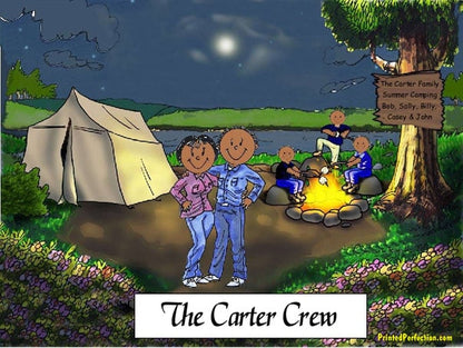 Camping, Couple with 3 Children - Friendly Folks image 1
