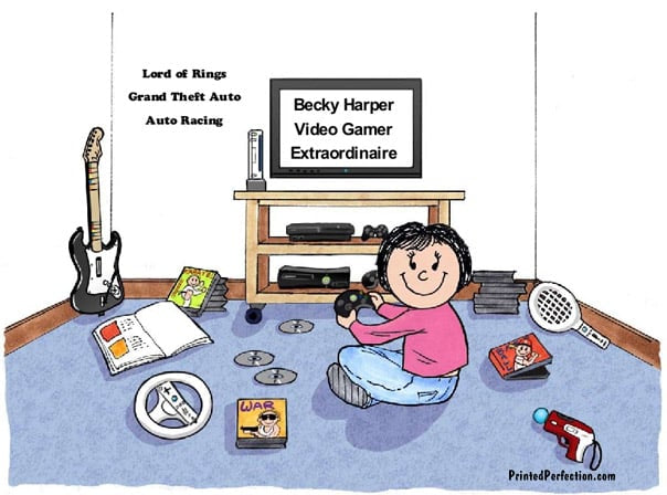 Video Gamer, Female - Friendly Folks image 0