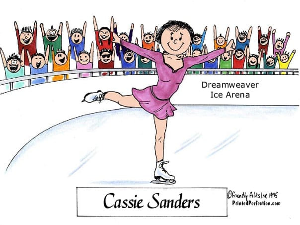 Ice Skater, Female - Friendly Folks image 0