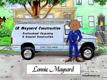 Service Van - Blue, Male - Friendly Folks image 1