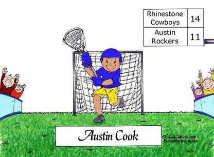 Lacrosse Player, Male- Friendly Folks image 1
