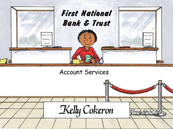 Bank Teller, Female - Friendly Folks image 1