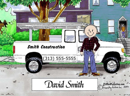 Pick Up Truck - White, Male - Friendly Folks image 0