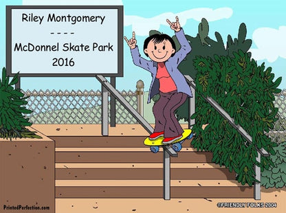 Skateboarder, Female - Friendly Folks image 0