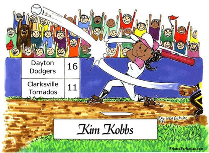 Softball Player, Female - Friendly Folks image 1