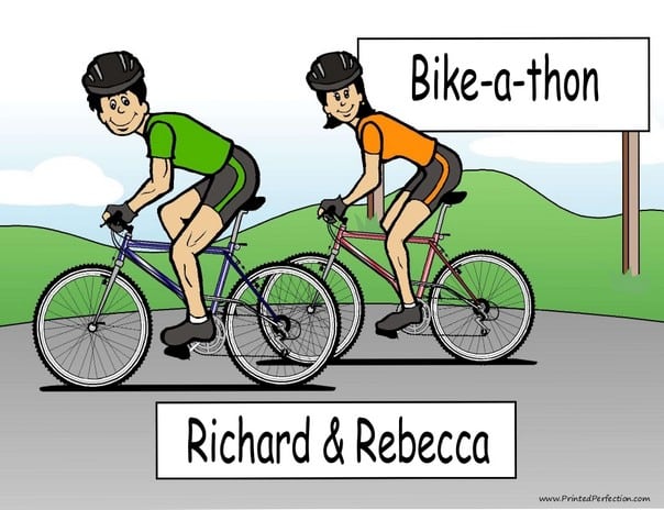 Cyclist, Bicycle Rider, Couple - Name That Toon image 0