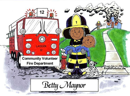 Fire Fighter, Female - Friendly Folks image 1