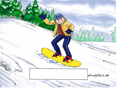 Snowboarder, Male - Friendly Folks image 0