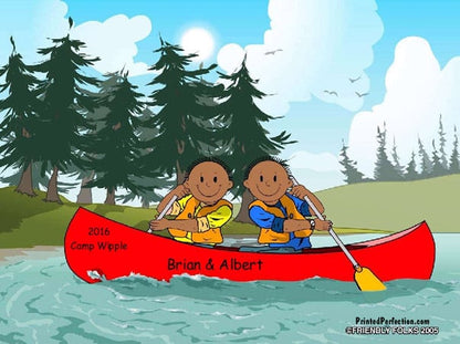 Canoe, Two Males - Friendly Folks image 1