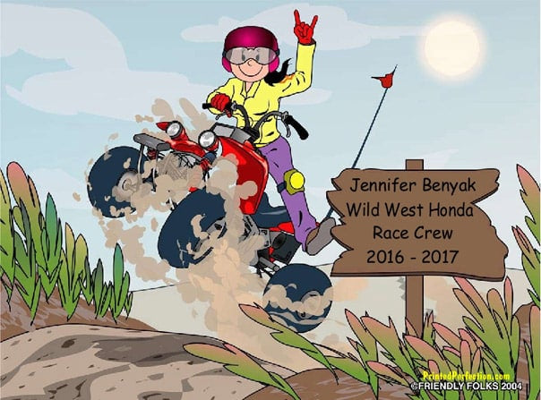 ATV - Four Wheeler Rider, Female - Friendly Folks image 0